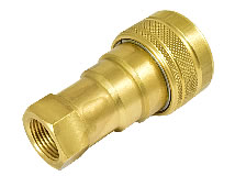 Rückansicht Messing-Steckkupplungsmuffe ISO7241-B