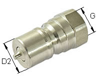 Edelstahl-Steckkupplungsstecker ISO7241-B