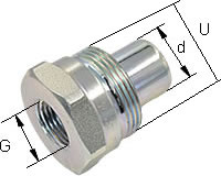 Schraubkupplung Typ: HK-W / Stecker