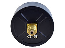 Rückansicht Manometer Ø 63 mm