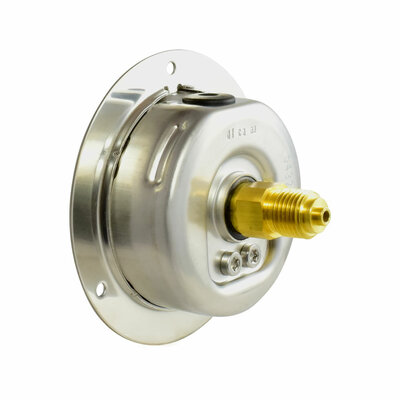 Glyzerinmanometer Ø 63 mm, 0...400bar mit Befestigungsrand