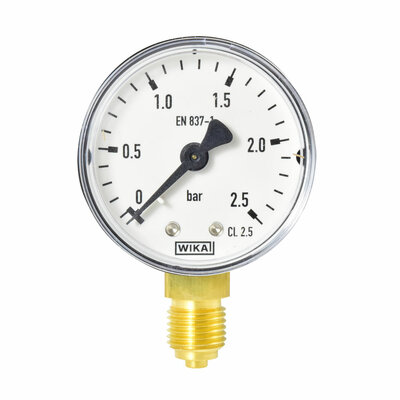 Manometer Ø 50 mm, 0...2,5bar