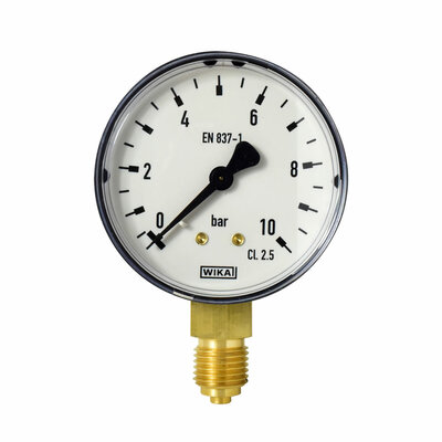 Manometer Ø 63 mm, 0...10bar, Kunststoff