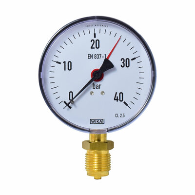 Manometer Ø 100 mm, 0...40bar, Kunststoff