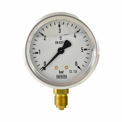 Glyzerinmanometer Ø 63 mm, 0...6bar