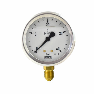 Glyzerinmanometer Ø 63 mm, 0...40bar
