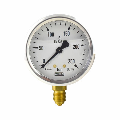 Glyzerinmanometer Ø 63 mm, 0...250bar