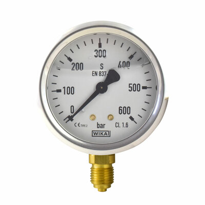 Glyzerinmanometer Ø 63 mm, 0...600bar