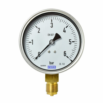 Manometer Ø 100 mm, 0...6bar