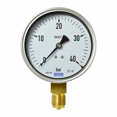 Manometer Ø 100 mm, 0...40bar