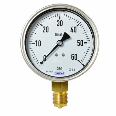 Manometer Ø 100 mm, 0...60bar
