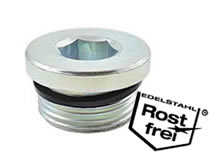 Verschlussschraube Edelstahl mit Weichdichtung