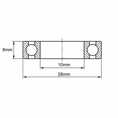 16100 Rillenkugellager Zeichnung