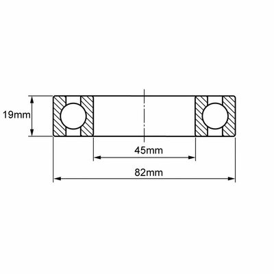 6209 Rillenkugellager Zeichnung