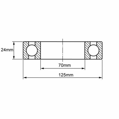 6214 Rillenkugellager Zeichnung