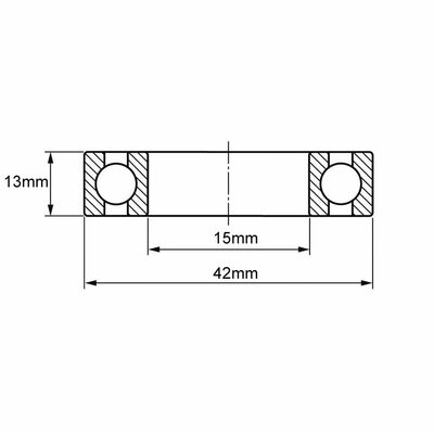 6302 Rillenkugellager Zeichnung