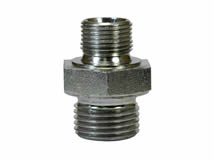 Doppelnippel Stahl, verzinkt, reduziert