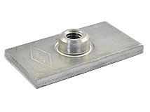 Anschweißplatten für Rohrschelle, Serie B (Zweirohrschelle)