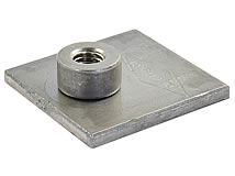  Anschweißplatte, kurz, für Rohrschellen Serie A, Gr. 0