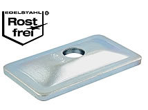 Edelstahl-Deckplatten für Rohrschelle, Serie B (Zweirohrschelle)