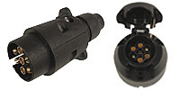 Stecker/Dose, 7-polig, 12 V 