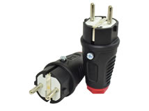 Gummi-Schuko-Stecker