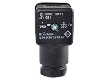 Magnetstecker mit Brückengleichrichter